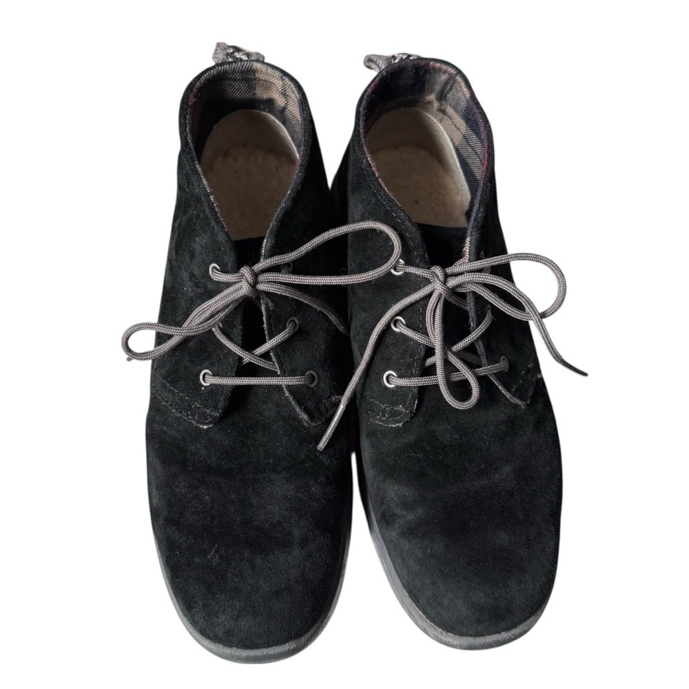 Ugg Kids Canoe Suede Chukka Boots Black Boys Size 4 US Big Kid Shoes Lace Up - Picture 5 of 14